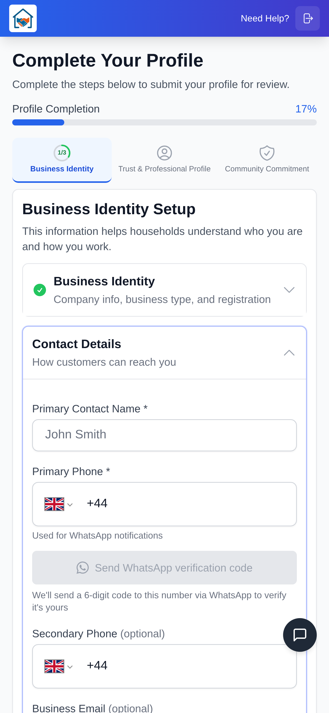 Tell households about your business