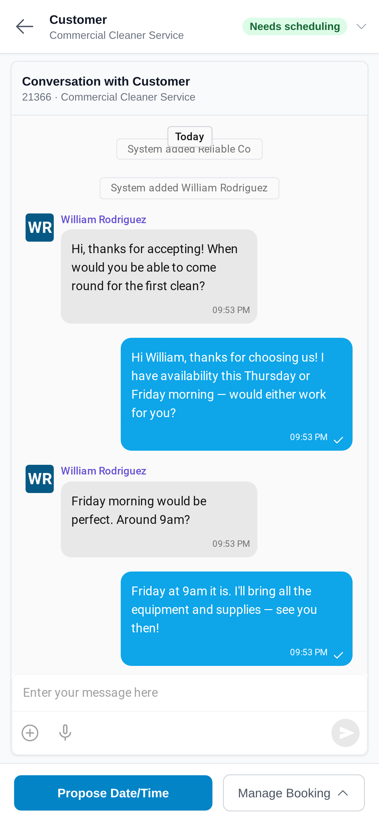 Chat directly to arrange the details