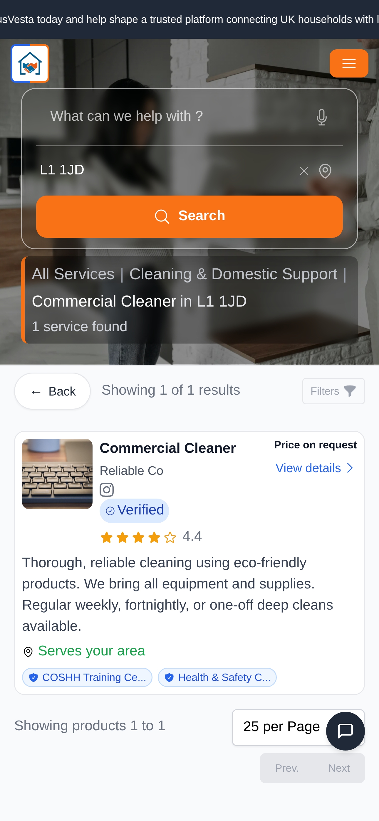 Households find your service in search