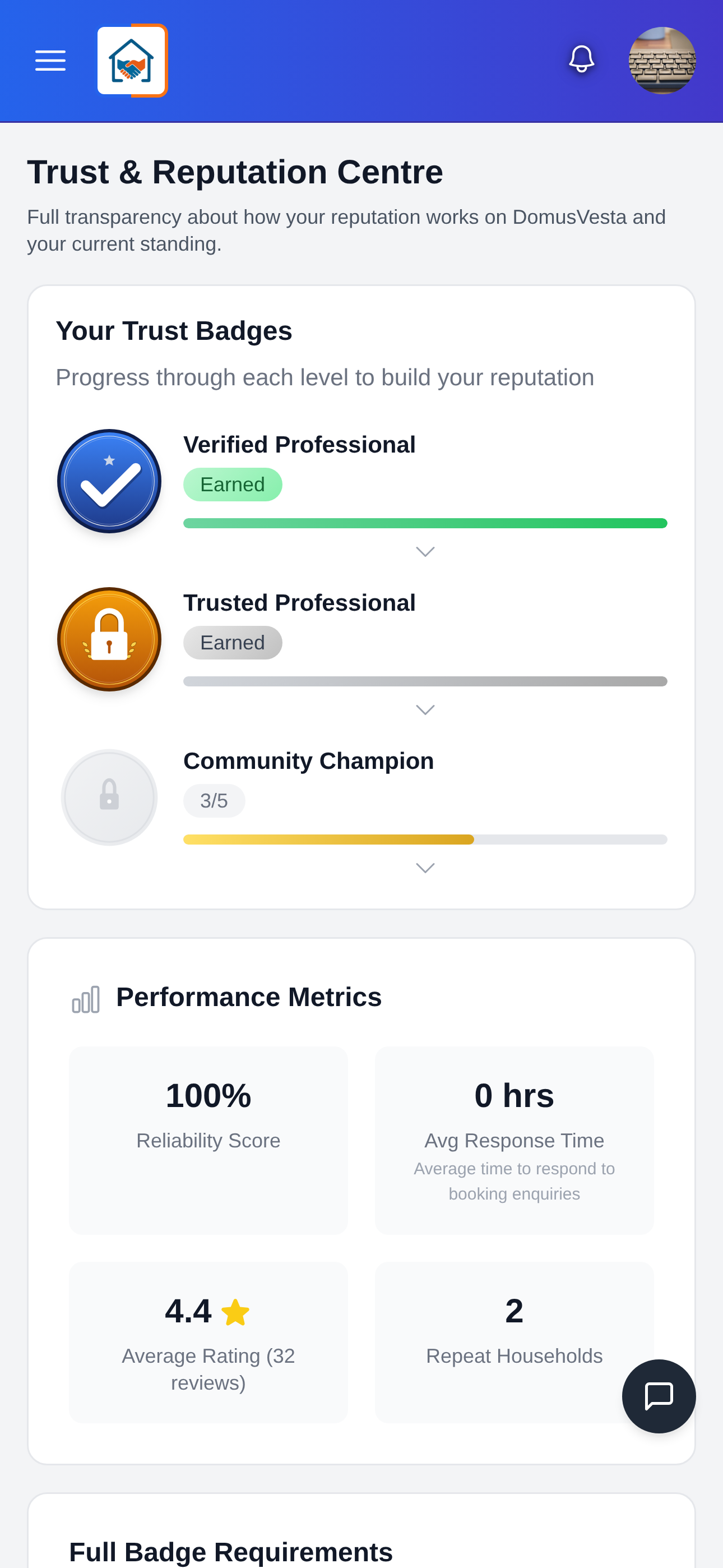Build your trust & reputation